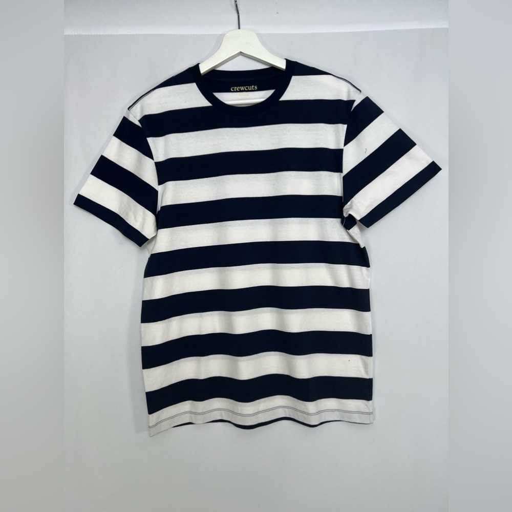 NEW / crewcuts cotton stripe T-shirt